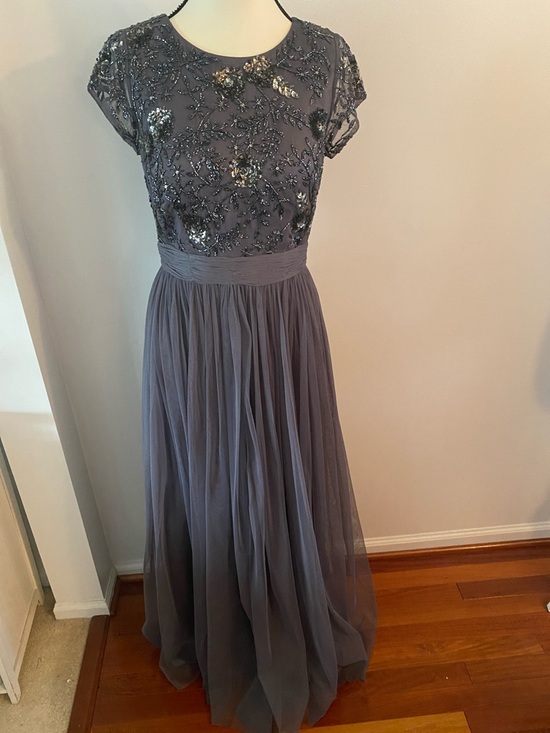 Viola chan Dresses & Skirts - Viola chan size 6  pewter color formal dress